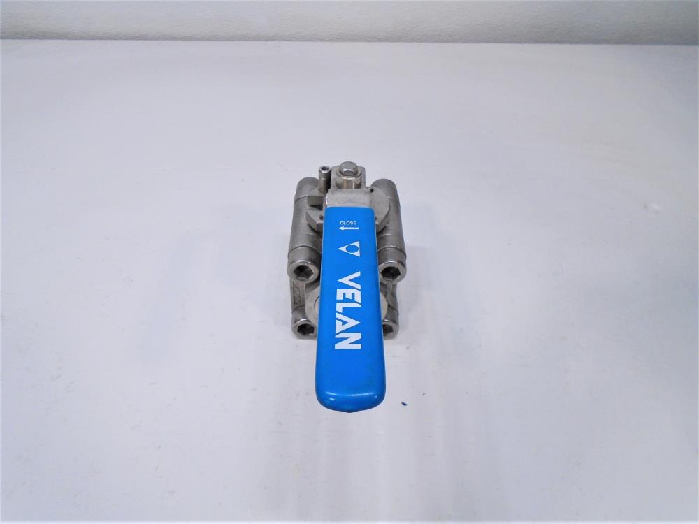 Velan 1-1/2" CF8M Ball Valve, Model A, Fig #T0813-SSEZ, 2000 PSIG